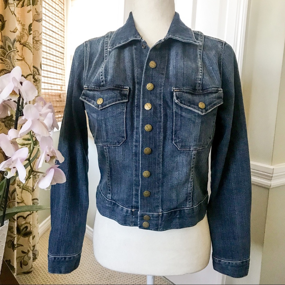 HP🌹 Current/Elliot Jean Jacket Snap Front